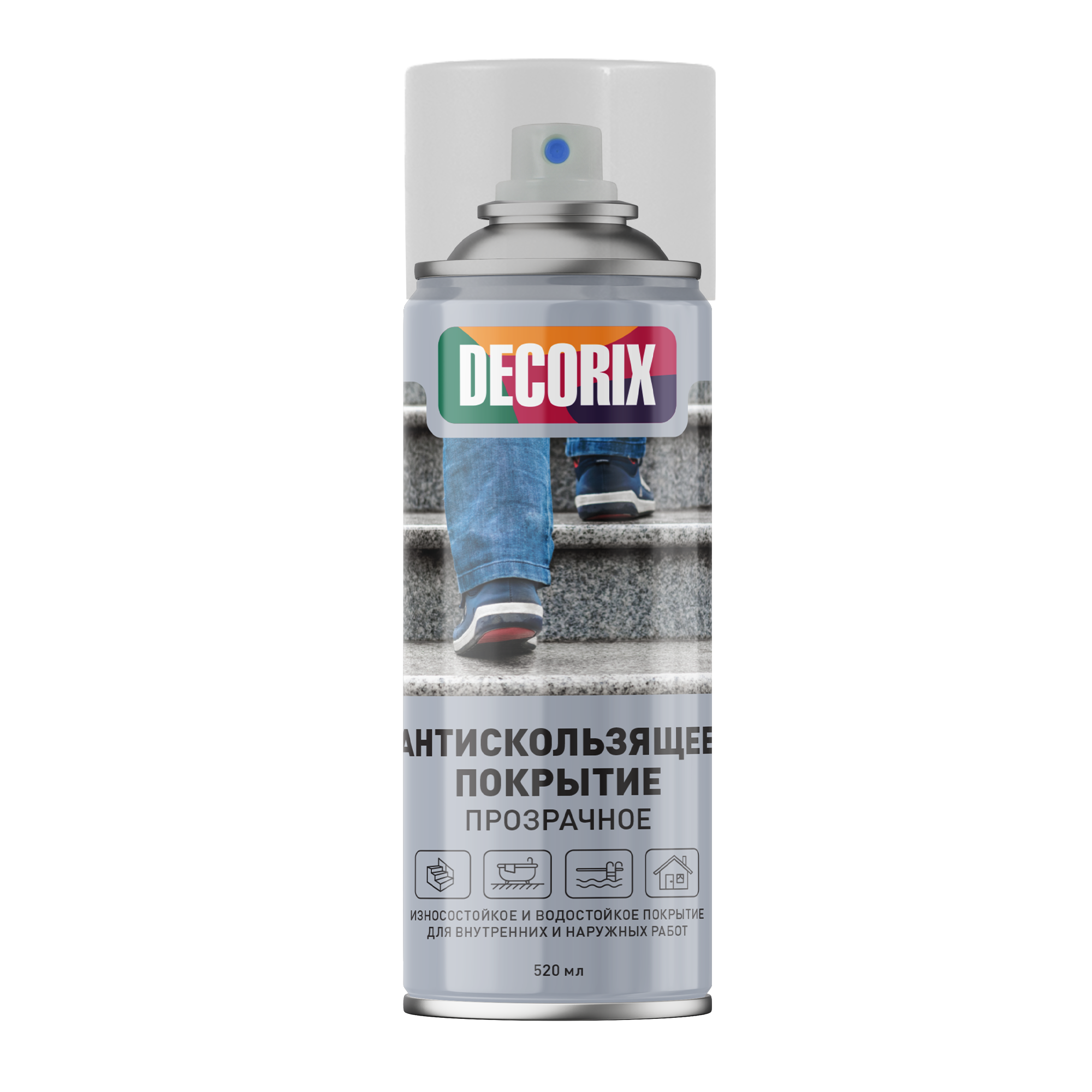 Антискользящее защитное покрытие DECORIX 520 мл бесцветное